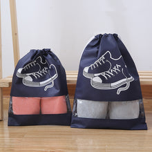 Load image into Gallery viewer, New 2 Sizes Waterproof Shoes Bag Travel Portable Shoe Storage Bag sneaker Pocket Tote Drawstring Bags Non-Woven Organizador