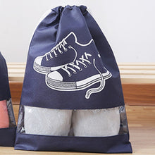 Load image into Gallery viewer, New 2 Sizes Waterproof Shoes Bag Travel Portable Shoe Storage Bag sneaker Pocket Tote Drawstring Bags Non-Woven Organizador
