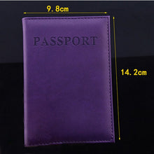 Load image into Gallery viewer, Women Men Passport Holder Leather Travel Passport Cover Card Case Holder