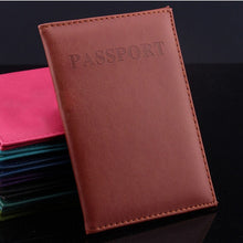 Load image into Gallery viewer, Women Men Passport Holder Leather Travel Passport Cover Card Case Holder
