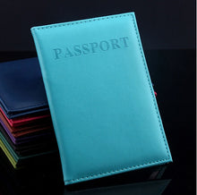 Load image into Gallery viewer, Women Men Passport Holder Leather Travel Passport Cover Card Case Holder