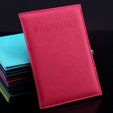 Load image into Gallery viewer, Women Men Passport Holder Leather Travel Passport Cover Card Case Holder