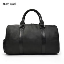 Load image into Gallery viewer, MAHEU Hot Genuine Leather Men Women Travel Bag Soft Real Leather Cowhide Carry Hand Luggage Bags Travel Shoulder Bag Male Female