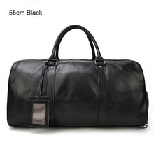 Load image into Gallery viewer, MAHEU Hot Genuine Leather Men Women Travel Bag Soft Real Leather Cowhide Carry Hand Luggage Bags Travel Shoulder Bag Male Female
