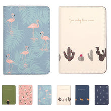 Load image into Gallery viewer, Printing Women ID Passport Holder PU Leather Card Holder Travel Passport Cover For Men Flamingo Cover On The Passport Organizer