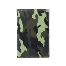 Load image into Gallery viewer, Travel Designer Army Camouflage Pu Passport Cover Women Men Credit Card ID Holder Case Ticket Wallet Document Clip Organizer