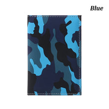 Load image into Gallery viewer, Travel Designer Army Camouflage Pu Passport Cover Women Men Credit Card ID Holder Case Ticket Wallet Document Clip Organizer