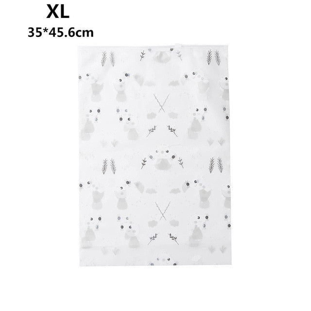 1pcs cute cartoon Travel storage bag waterproof underwear Sorting bags Zip Lock makeup Organizer pouch luggage Shoes Packing bag