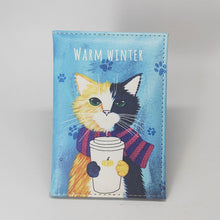 Load image into Gallery viewer, Cute Cat Passport Cover Travel Wallet Pu Leather Case for Passports Travel Document Organizer Pasjeshouder Passport Protector