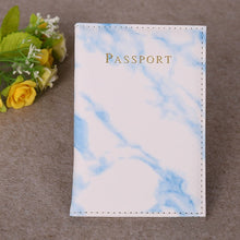 Load image into Gallery viewer, Fashion Women Men Passport Cover Pu Leather Marble Style  Travel ID Credit Card Passport Holder Packet Wallet Purse Bags Pouch