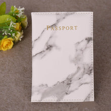 Load image into Gallery viewer, Fashion Women Men Passport Cover Pu Leather Marble Style  Travel ID Credit Card Passport Holder Packet Wallet Purse Bags Pouch