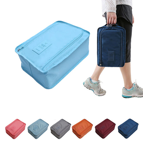 Travel Storage Bag Nylon 6 Colors Portable Organizer Bags Shoe Sorting Pouch