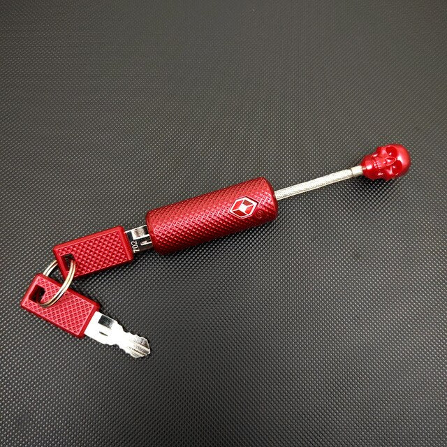 High Quality Metal Luggage Locks New Creative Skull Design Steel Wire Suitcase Padlock Travel Anti theft Three Digits Coded Lock