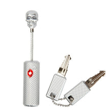 Load image into Gallery viewer, High Quality Metal Luggage Locks New Creative Skull Design Steel Wire Suitcase Padlock Travel Anti theft Three Digits Coded Lock