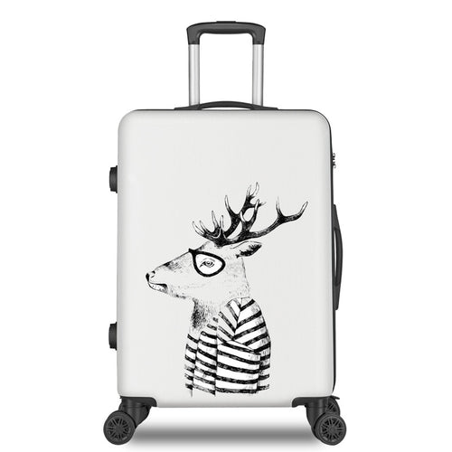 24 inch ABS+PC suitcase Travel trolley luggage 20'' carry on rolling luggage Cabin trolly bag for traveling women Luggage wheels