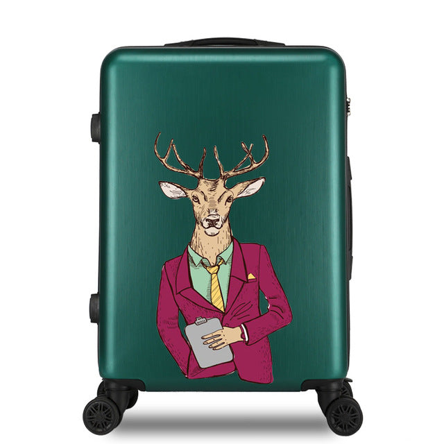 24 inch ABS+PC suitcase Travel trolley luggage 20'' carry on rolling luggage Cabin trolly bag for traveling women Luggage wheels