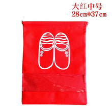 Load image into Gallery viewer, Organize Tote Drawstring Bag Dolap Organizer Non-Woven Organizador Waterproof Shoes Bag Travel Portable Shoe Storage Bag