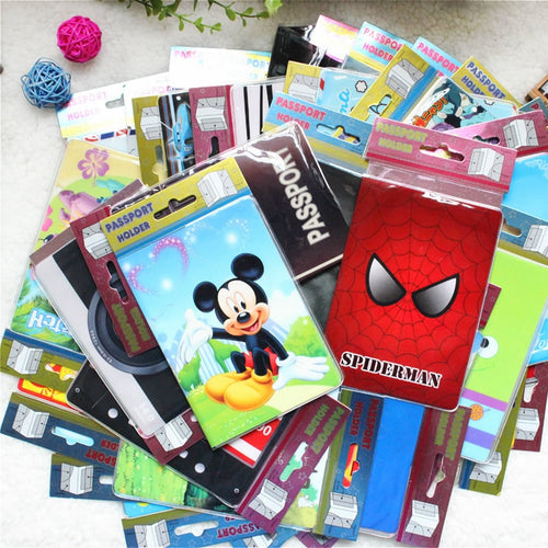 Cartoon Animal Passport Cover Travel Accessories PVC Casual Passport Holder Business Pass Holder Women Wallet Credit Id Card