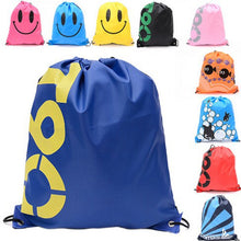 Load image into Gallery viewer, Waterproof Outdoor Beach Swimming Sports Drawstring Backpack Organizer Gym Storage Bag for Shoes Towel Clothes
