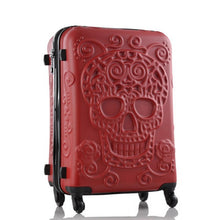 Load image into Gallery viewer, Travel tale personality fashion 19/24/28 Inch Rolling Luggage Spinner brand Travel Suitcase original 3d skull luggage