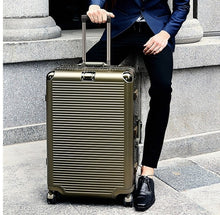 Load image into Gallery viewer, Super fashion NEW spinner aluminum frame hardside travel suitcase on wheel 26&quot; travel bags trolley luggage bag 20&quot; 24&quot;