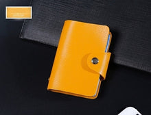 Load image into Gallery viewer, New PU Leather Function 24 Bits Card Case Business Card Holder Men Women Credit Passport Card Bag ID Passport Card Wallet H088