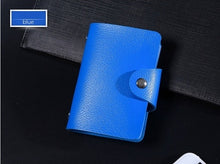 Load image into Gallery viewer, New PU Leather Function 24 Bits Card Case Business Card Holder Men Women Credit Passport Card Bag ID Passport Card Wallet H088