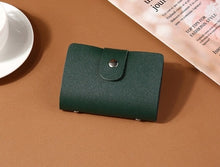 Load image into Gallery viewer, New PU Leather Function 24 Bits Card Case Business Card Holder Men Women Credit Passport Card Bag ID Passport Card Wallet H088