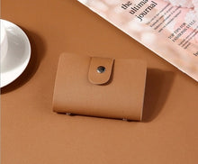 Load image into Gallery viewer, New PU Leather Function 24 Bits Card Case Business Card Holder Men Women Credit Passport Card Bag ID Passport Card Wallet H088